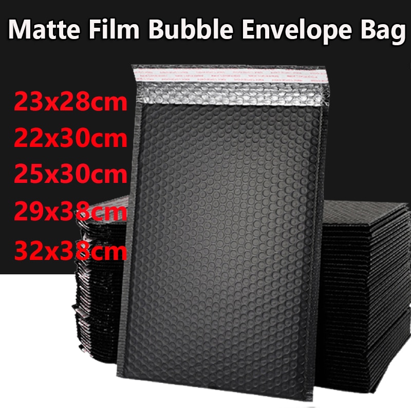 20PCS Bubble Mailers Black Foam Envelope Bags Self Seal Mailer Padded Envelopes Bag Bubble Mailing Bag Shipping Packages Bag