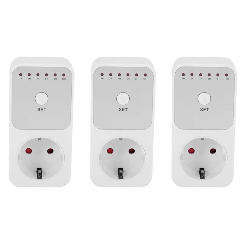 3X Countdown Timer Switch Intelligent Control Plug-In Socket Automatically Closes The Socket EU Plug