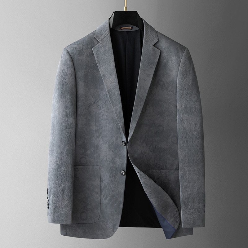 K-Small suit light ice silk jacket damp gray