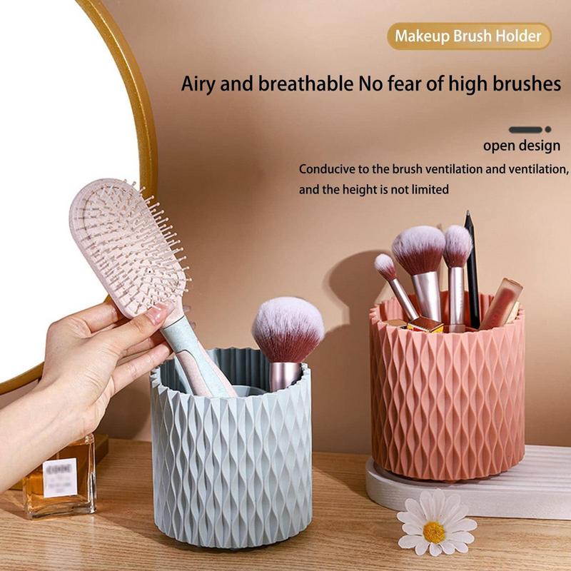 Rotating Brush Organizer 360 Rotating Brush Holder Large Capacity 5-Slot Makeup Brush Holder Makeup Brush Organizer Utility