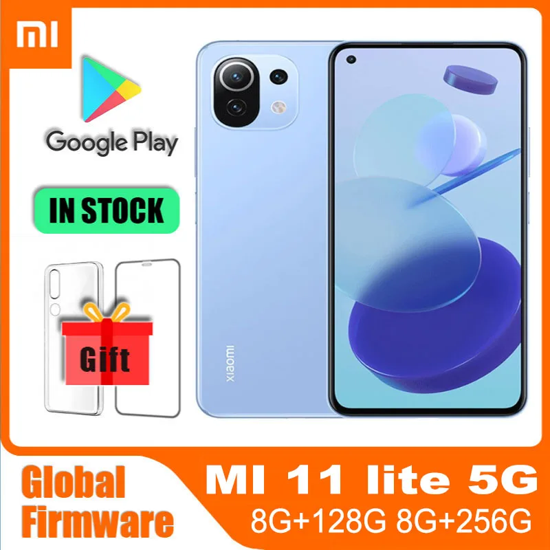 Global rom redmi Xiaomi 11 Lite 5G 8G 256G 8G 128G smartphone Qualcomm Snapdragon 780G 6.55inchs2400x1080 Android used phone