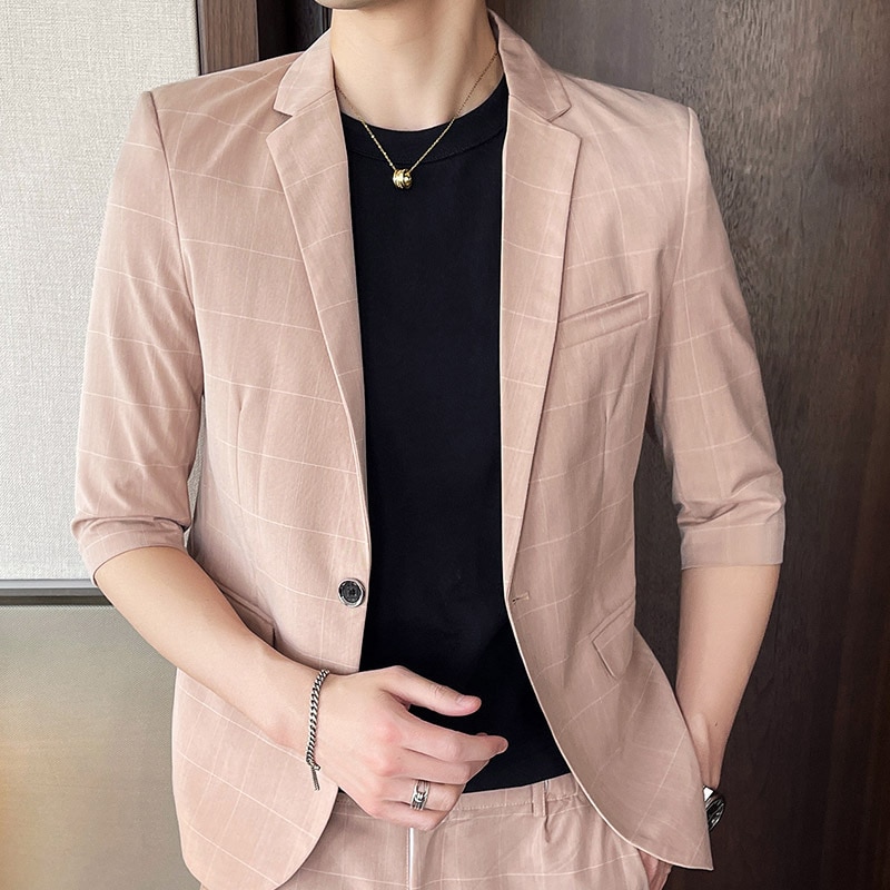 3262-R-Middle-aged men's autumn Customized suit middle-aged men's clothing