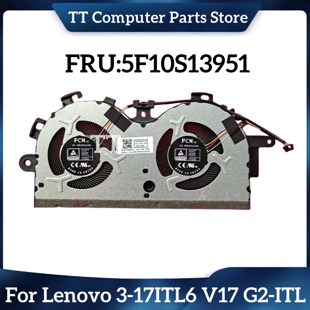 TT New Original Laptop CPU Cooling Fan Heatsink For Lenovo IdeaPad 3-17ITL6 V17 G2-ITL 5F10S13951 Free Shipping