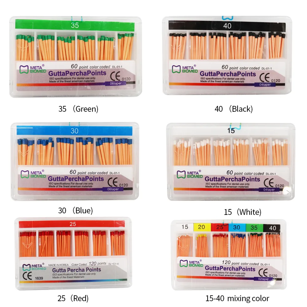 1box Orthodontic Absorbent 120/60 Points Gutta Percha Endodontic Zinc Oxide Gapadent