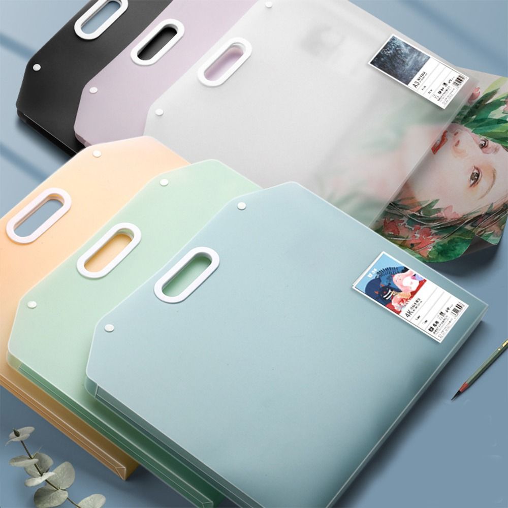 A3 Art Sketch Paper Storage Painting Bag Waterproof Handbag Photo Album Storage This Art Painting Folder Storage Box