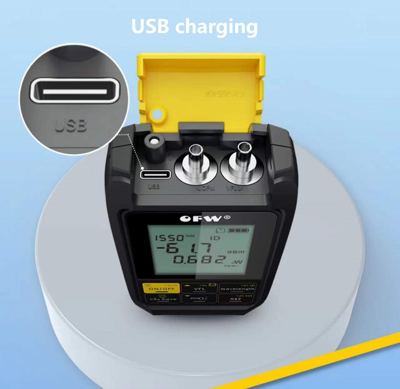 4in1 NEW Optical Power Meter Led Light Visual Fault Locator Network Cable Test Optical Fiber Tester 5km 15km 30MW VFL FTTH OPM