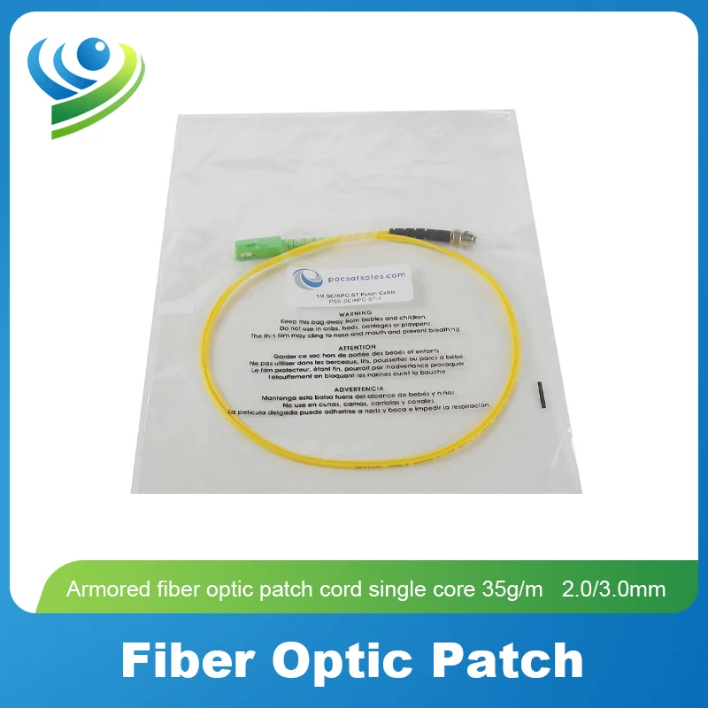 Singlemode Core Fiber Jumper SC APC to ST Fiber Patch Cord Jumper Cable 1M 3M 5M 10M 15M 30M