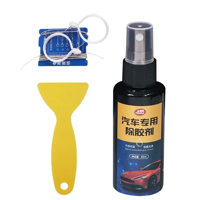Adhesives Remover Liquid 60ml Multi-Use Adhesive Remover Wine Glass Label Remover Remover Safely Eliminates Bumper Stickers