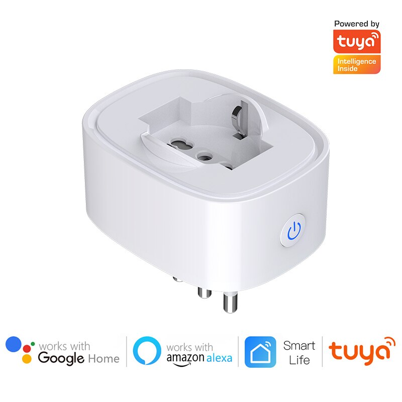 Italy Standard Voice Remote Control Socket Works Wall Socket Wifi Smart Socket With Alexa Google Home 16a Intelligent Timer Tuya
