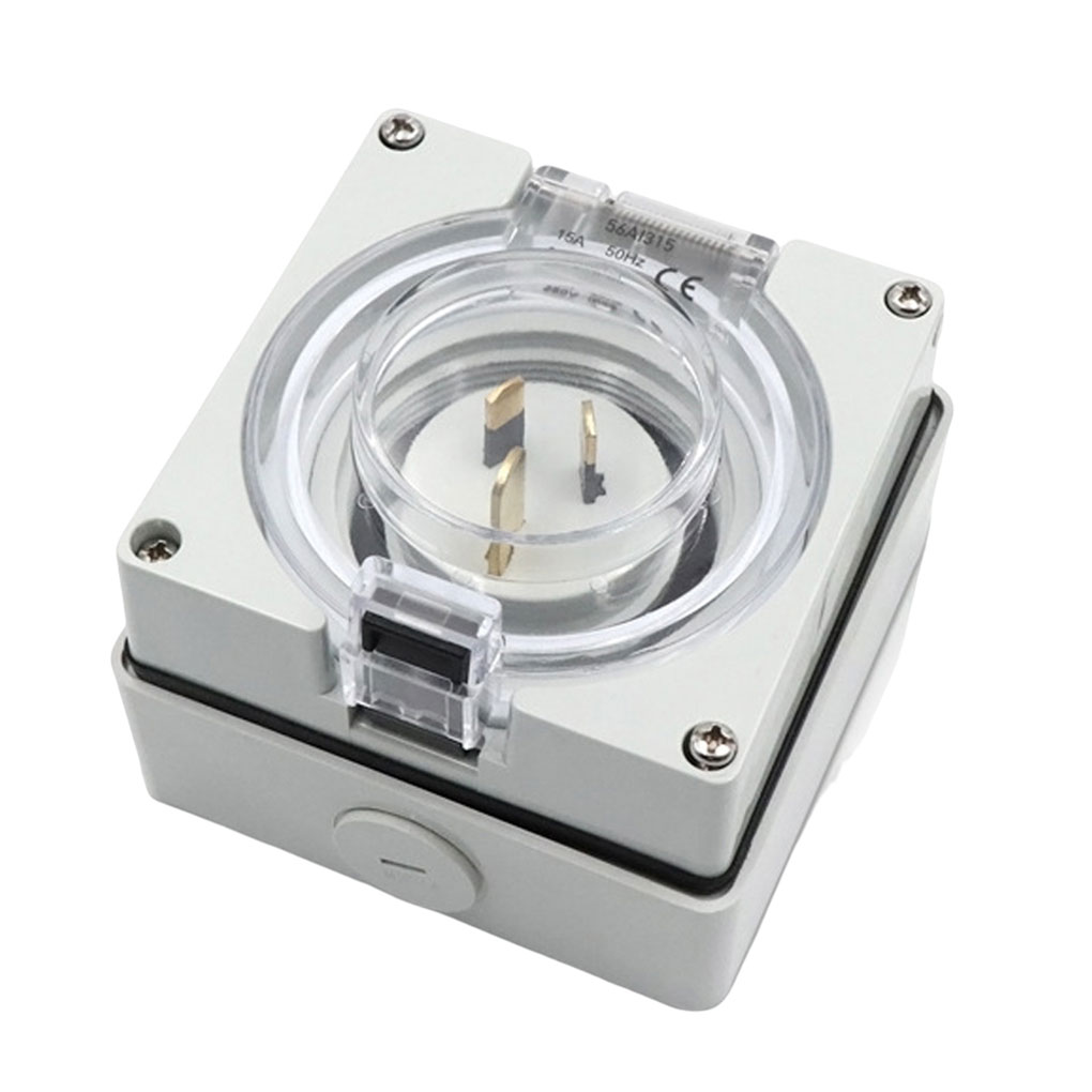 Electrical Socket Power Inlet Replaced Part Handily Install Waterproof Long-lasting Safety Compact Size Camper Plug