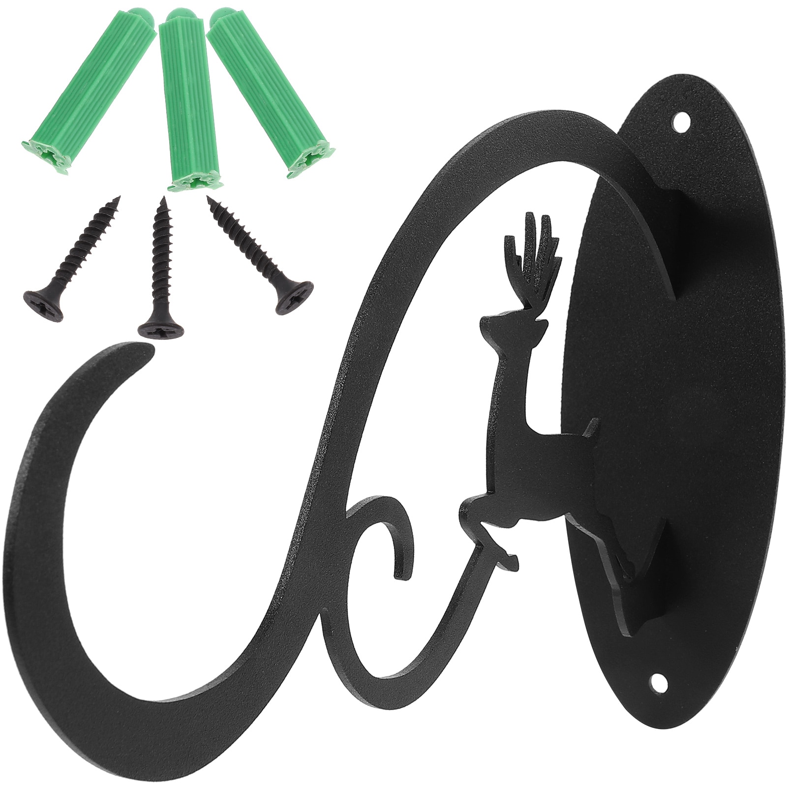 Flower Pot Stand Christmas Bird Feeder Hanging Rack Plants Brackets Wall Hanger Planter Holder Lantern Hook