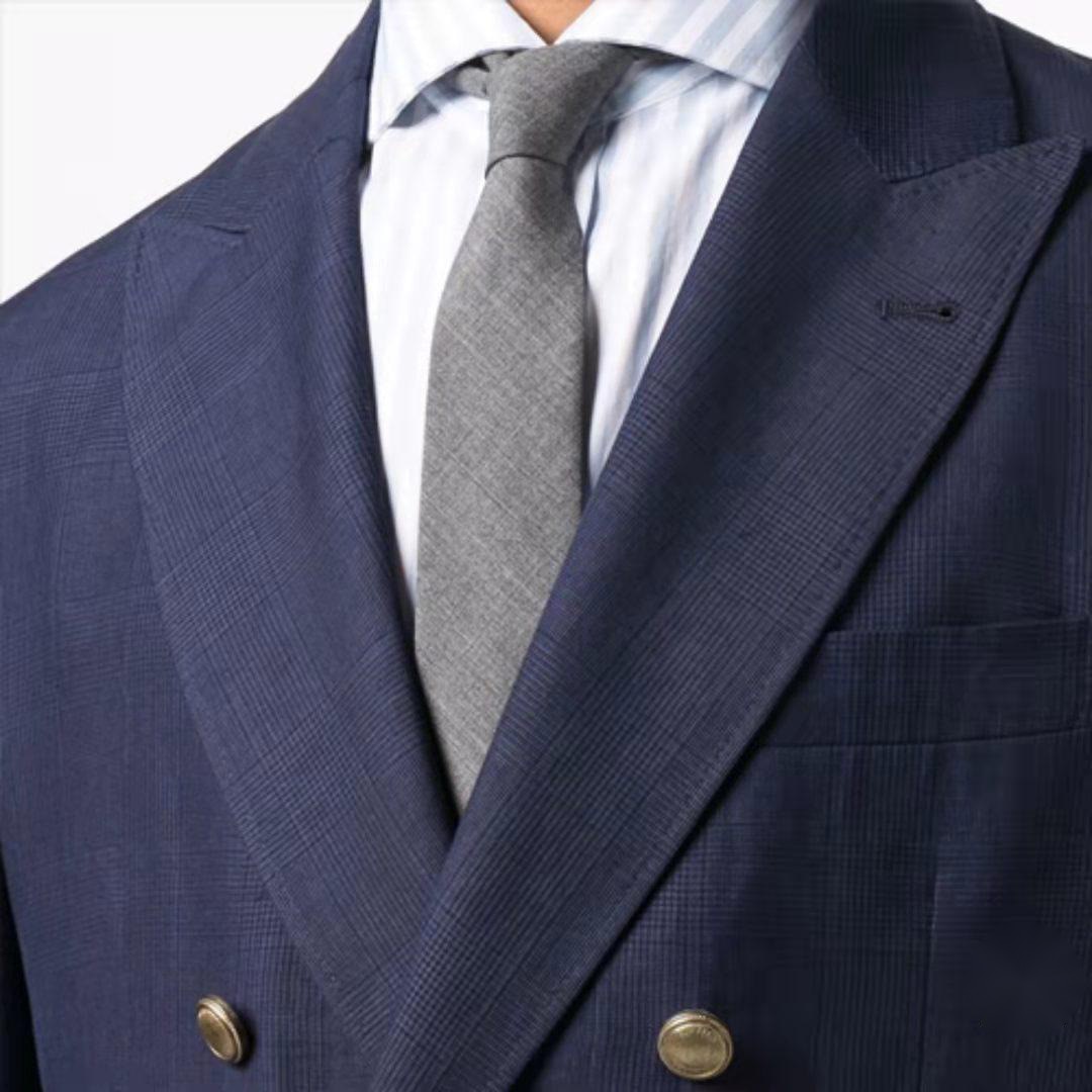 5630-R-High end Spring and Autumn Checker Suit Men's Business Casual Suit Trend Slim Fit Customized Suit