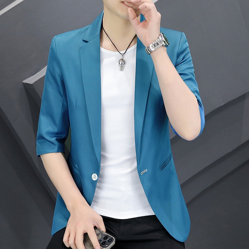 5536-R-Short-sleeved men's Customized suit spring and summer new youth students sports and leisure embroidery T trend