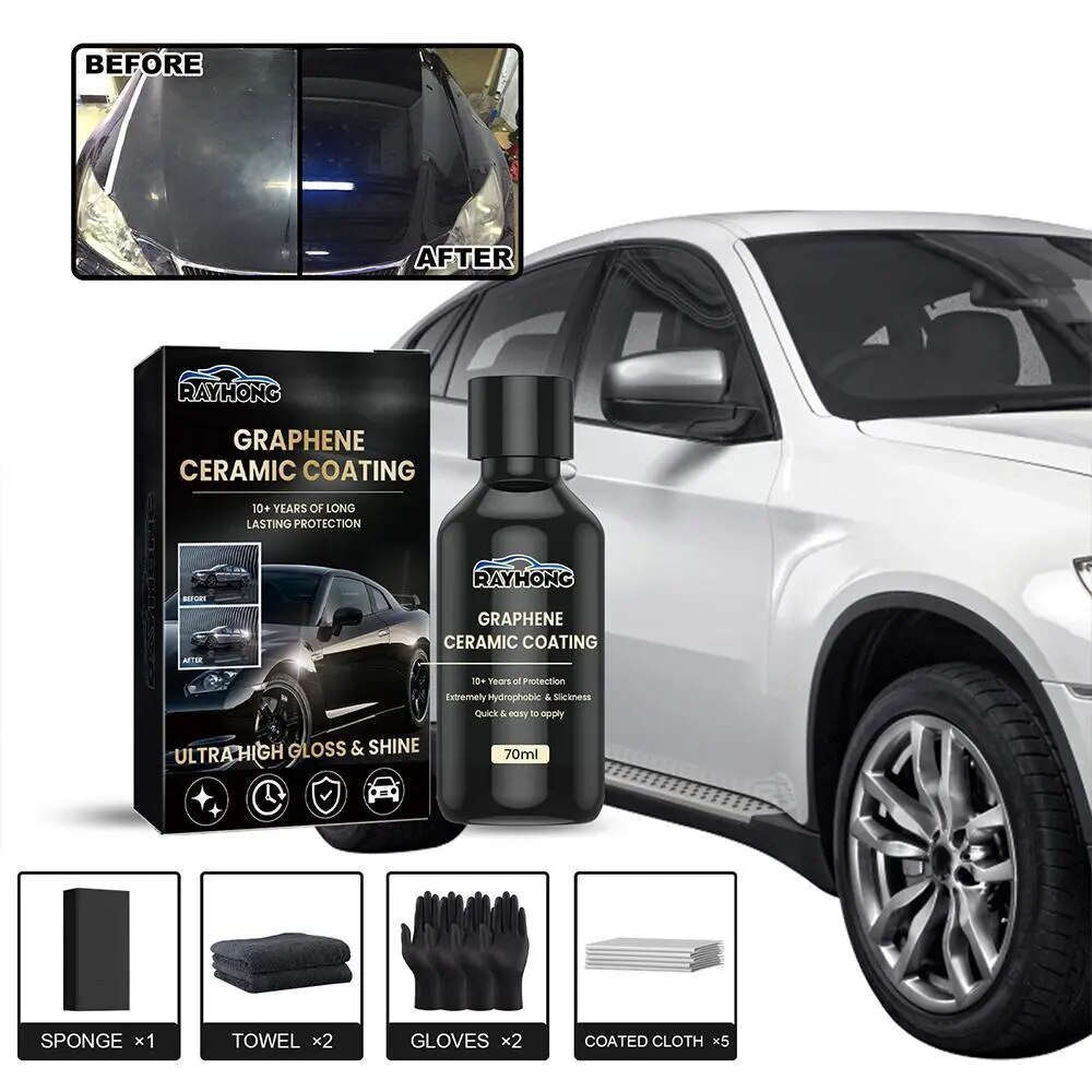 Automotive Graphene Ceramic Coating With Sponge Towel Car Good Cleaning Goods Accessories Gloves Wholesale Manufacturers G0Z5