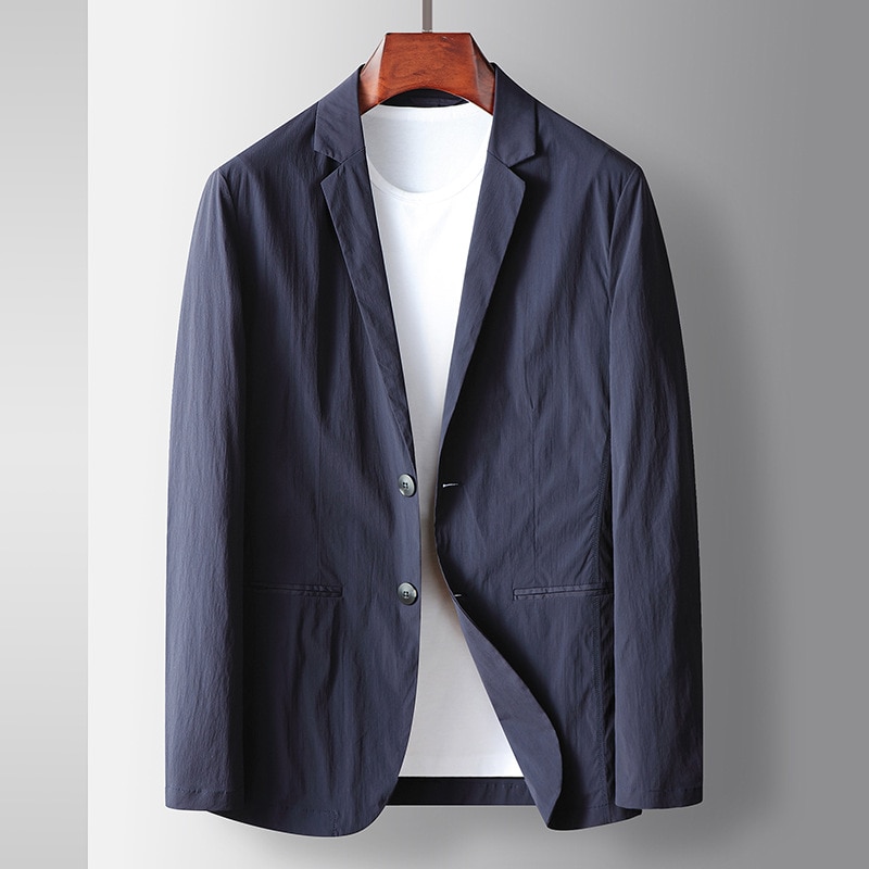 Lin3154--High-end wool for men in a double-breasted suit
