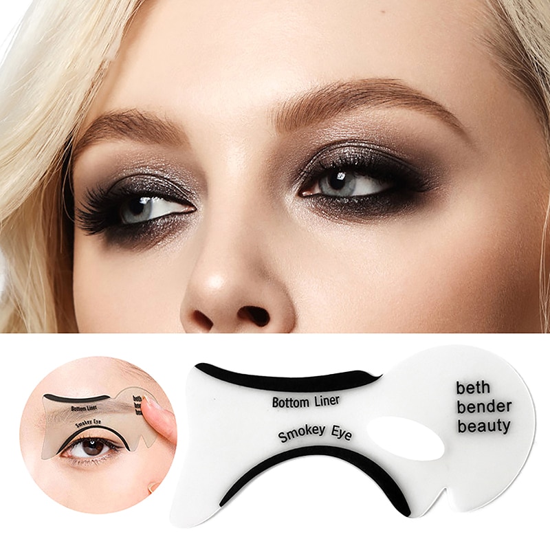 2pc Eye Makeup Assistant Makeup Tool Eyeliner Assistant Tool Eyeliner Eyelash Card Smoked Eye Template