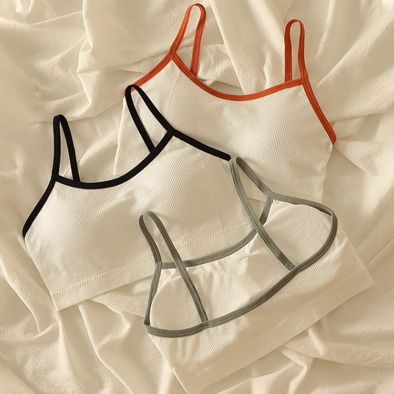 1PC Seamless Sport Bra Backless Strapless Top Bra Push Up Bralette Brassiere Women Underwear cotton girls lady