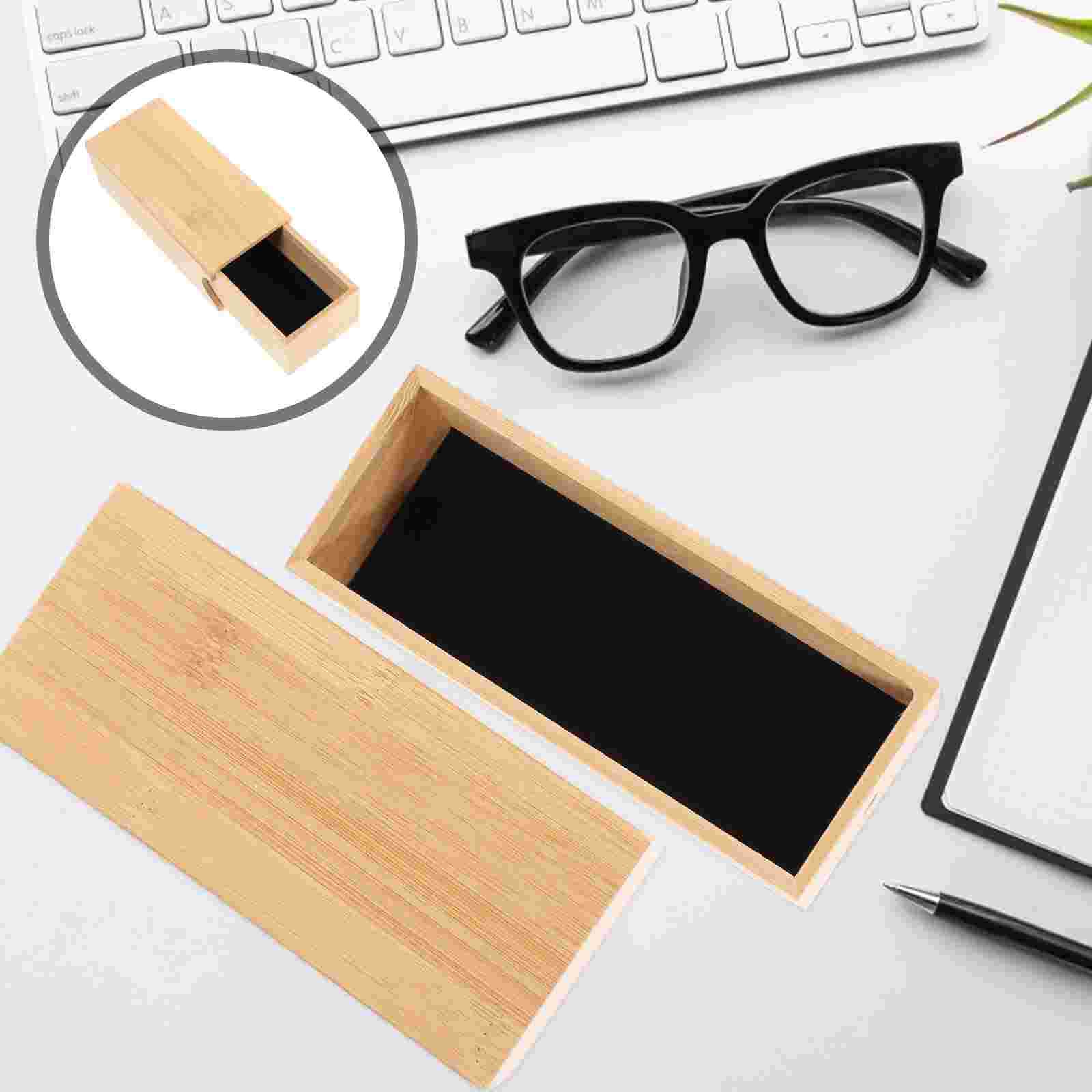 Glasses Storage Spectacles Case Wood Storage Shelves Container Vintage Eyeglass Holder Eyeglasses