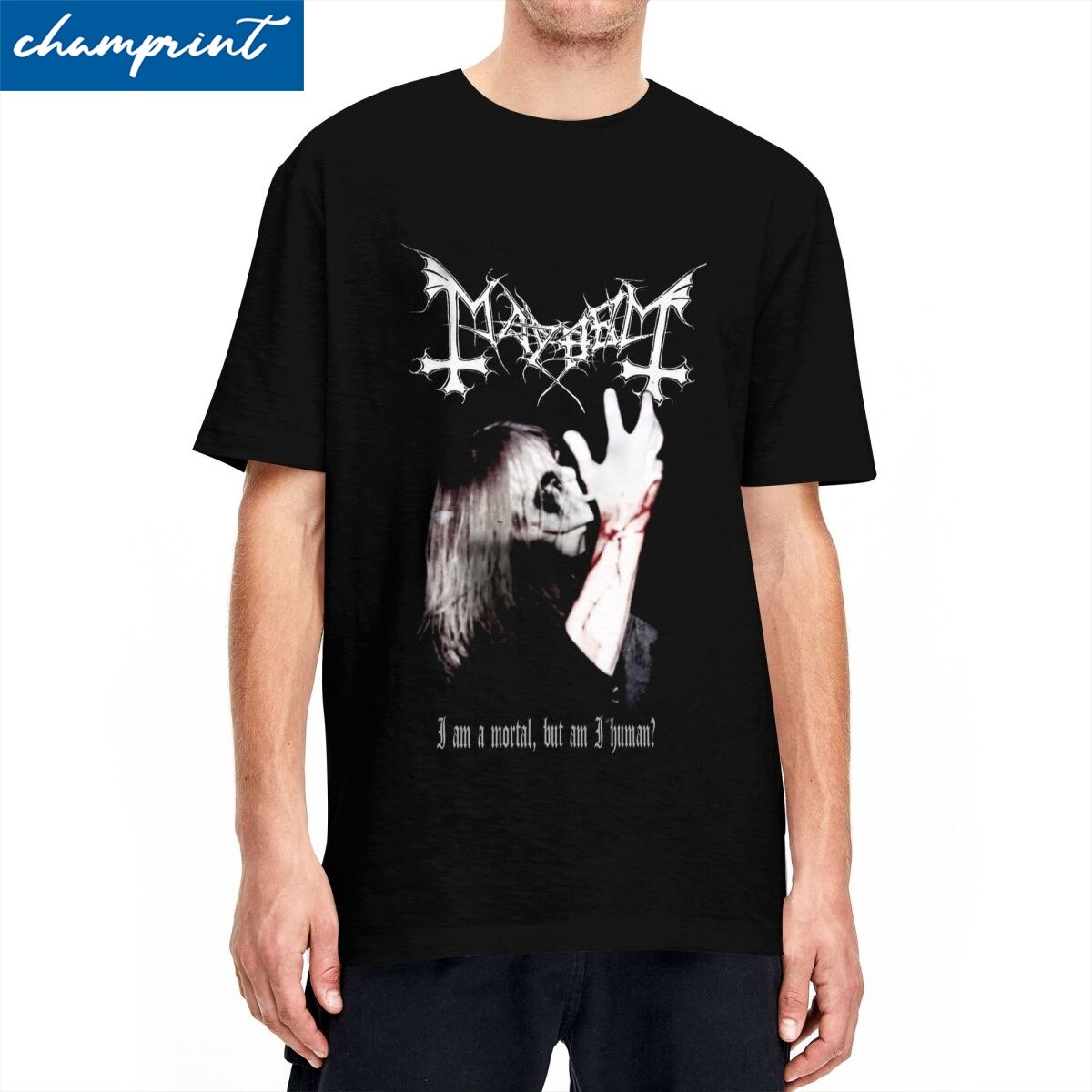 Men Women Mayhem Black Metal T Shirt Norwegian Music Band 100% Cotton Clothes Short Sleeve Round Collar Tee Shirt Summer T-Shirt