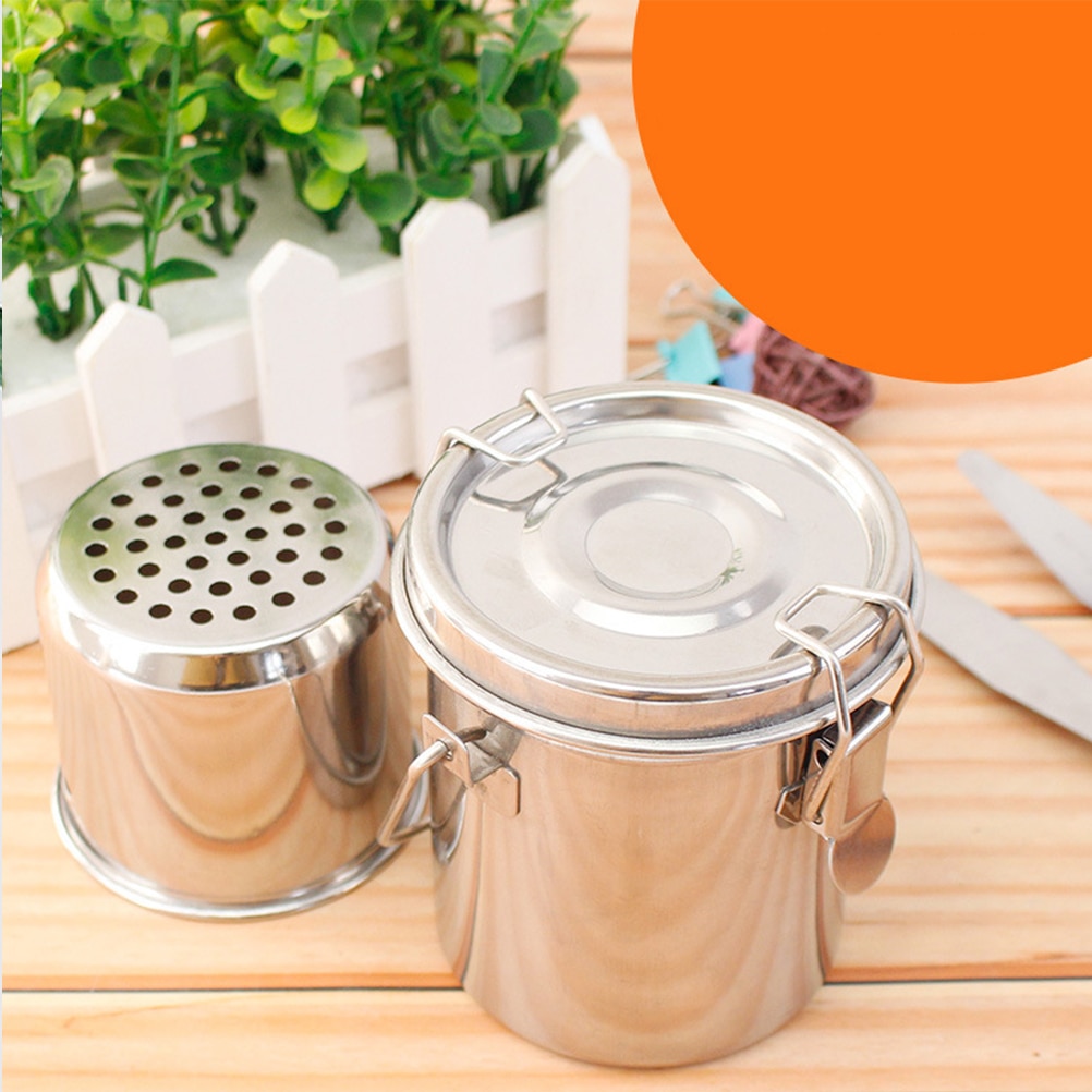 Painting Brush Washing Bucket Watercolor Stainless Steel Containers Lids Bath Stainless Steel Cleaners