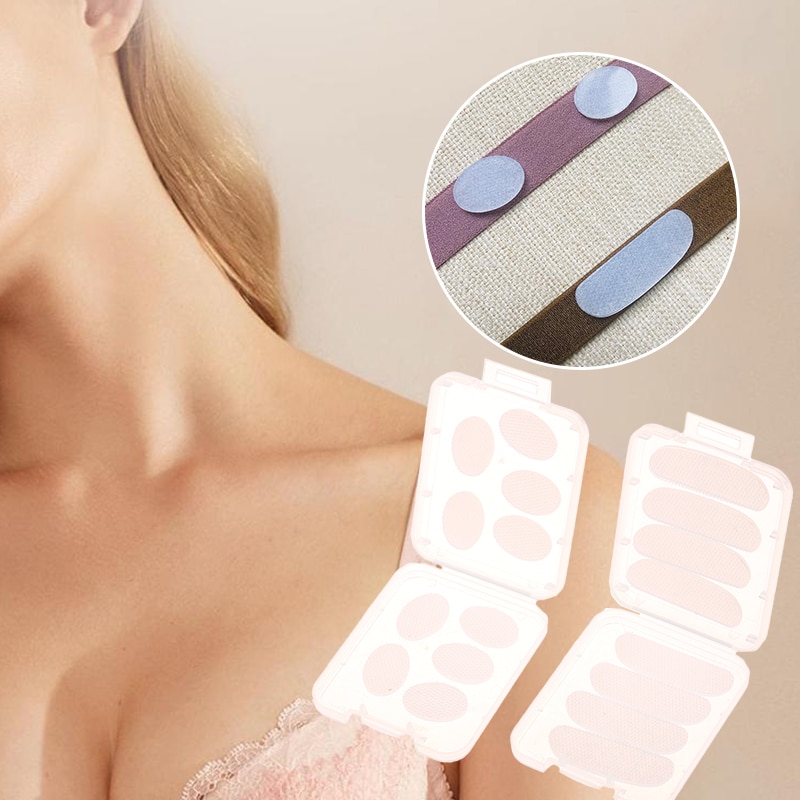 Invisible Underwear Bra Shoulder Strap Non-slip Sticker Anti Accidetal Expose Washable Reusable Fixed Sticker Bra Strap Holder