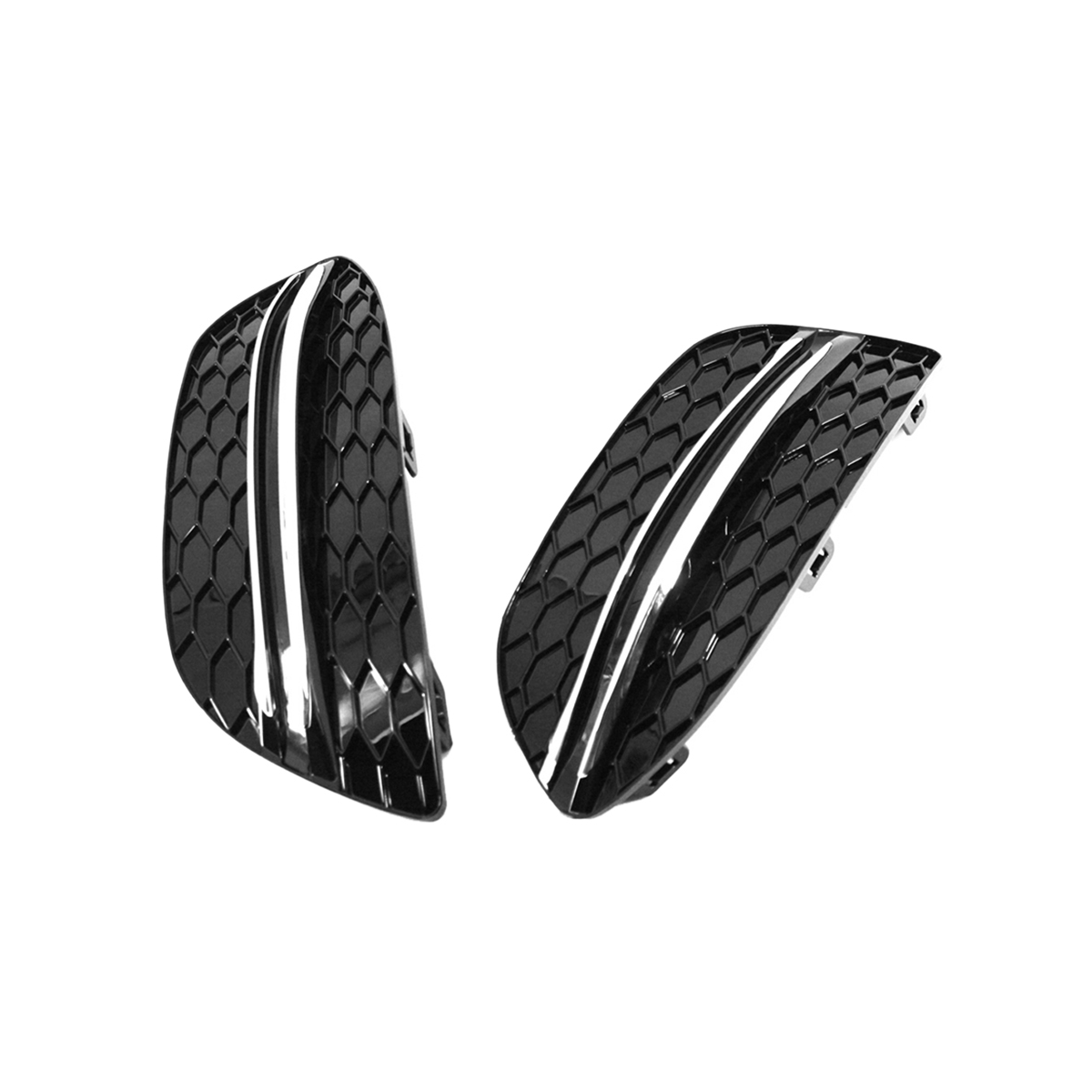 Car Chrome Front Bumper Grille Fog Light Cover Trims for Mercedes Benz C-Class W205 2058851623 2058851523 2058850823