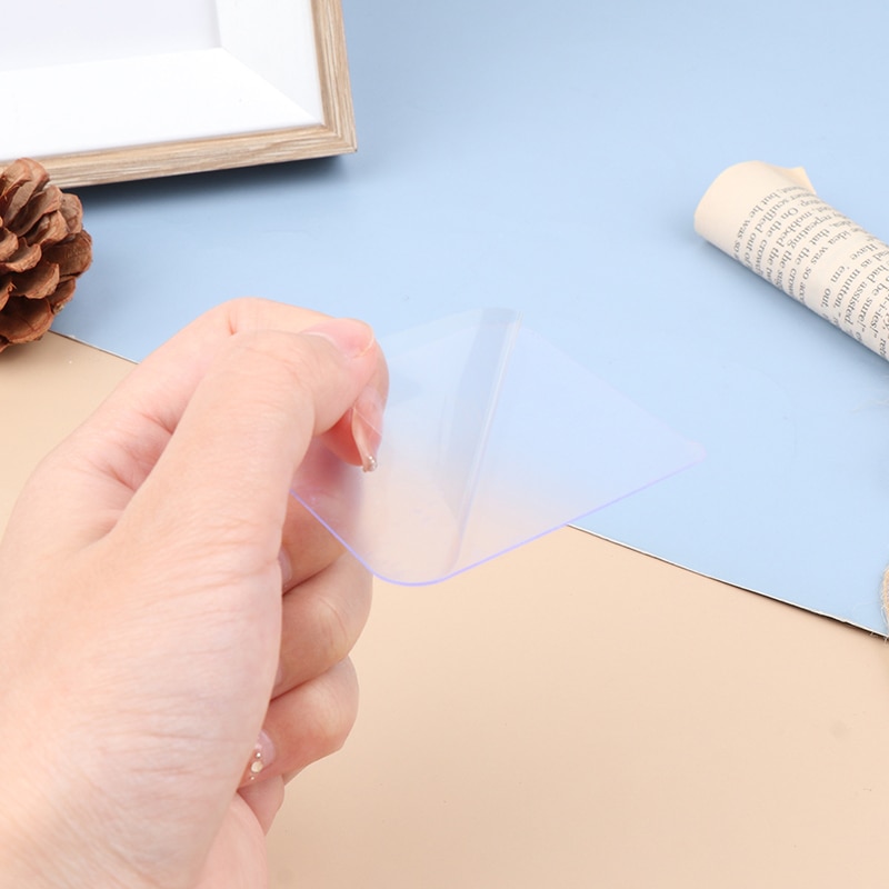 50 Pcs Acrylic Single-sided Adhesive Stickers Square Nano Hook Film Strong Adhesive Tape diy Craft