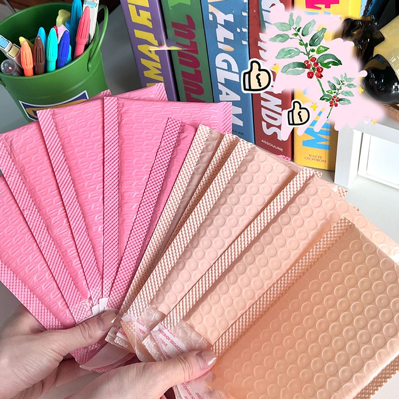 10 Pcs/pack Of Thickened Courier Packaging Bags Self-adhesive Courier Shipping Mailing Stickers Small Card Sealing Stickers