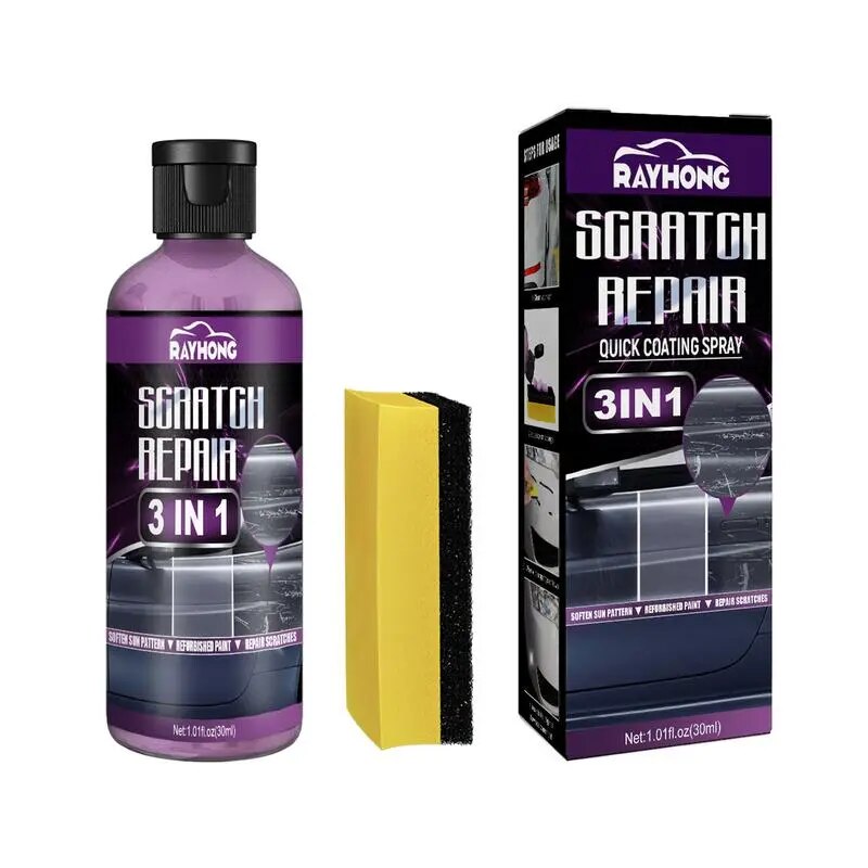 Car Scratch Remover Nano Spray Car Scratch Repair Fast Car Nano Repairing Spray With Sponge Protection And Swirl Remover Polish