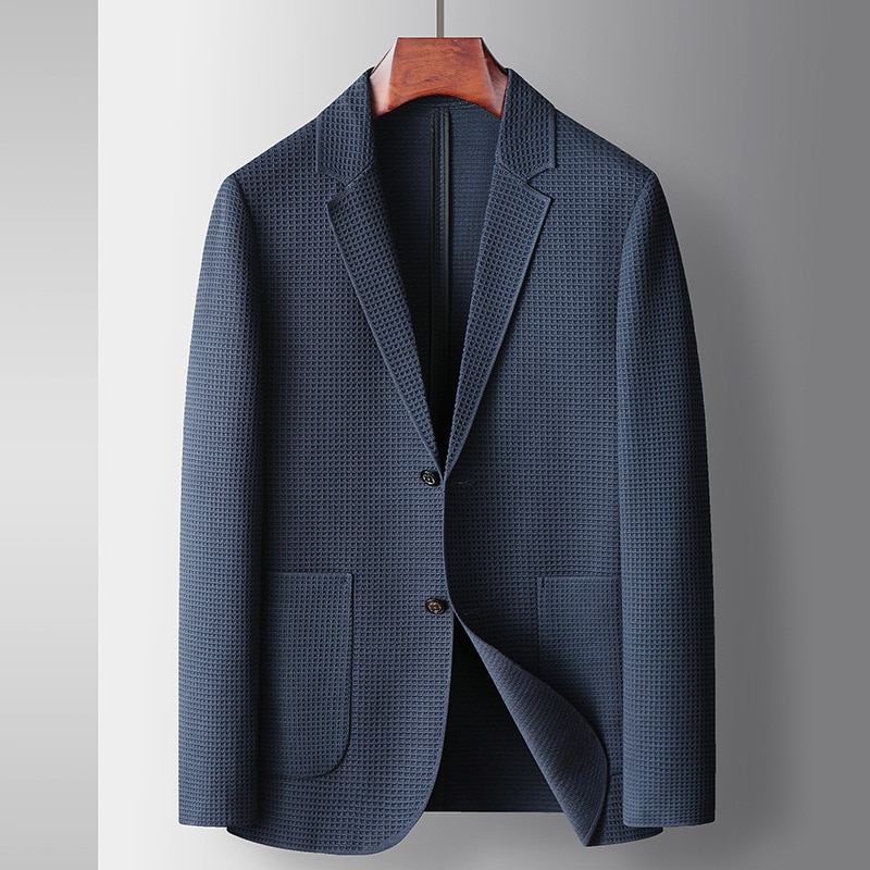 6161-Suit men's thin casual sunscreen, elastic small suit spring and autumn single west jacket