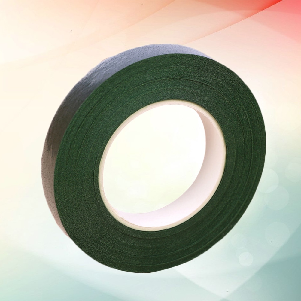 5 Rolls Green Duct Tape DIY Craft Making Material Self-adhesive Tape Packaging Artificial Flower Stem