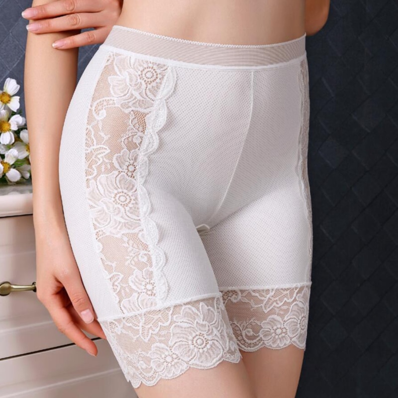 2023 New Female Panties Lace Seamless Safety Short Pants Women's High Waist Stretch Shorts Briefs Slimming Underwear Linger