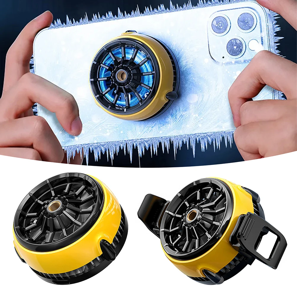 Small Fast Phone Cooling Fan With Magnets/Clip Quiet Simple Style Cooling Device For Smartphone