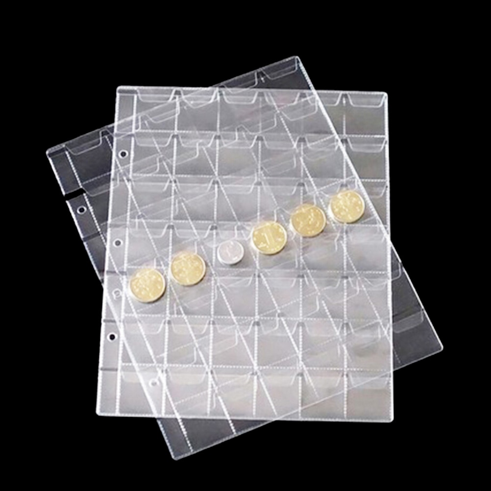 1PC 42 Pockets Coins Collection Album Mini Penny Coin Storage Albums Collection Money Album Case Classic Coin Holder Sheet