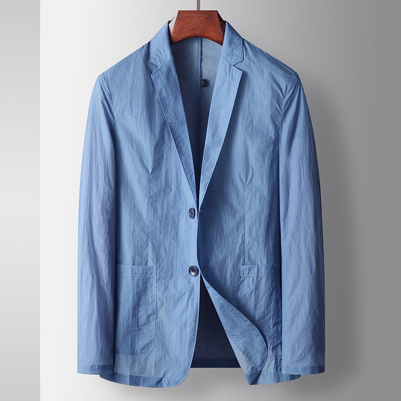 2997-R-Summer solid color short-sleeved Customized suit men's V-neck bottoming Customized suit