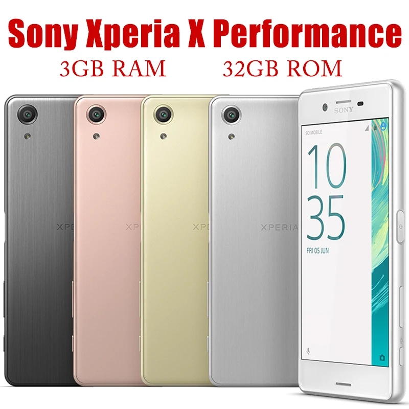 Sony Xperia X Performance XP F8132 Dual SIM F8131 Single SIM Original Unlocked Smartphone 23MP 4G 5.0" Android 32G Cell Pho
