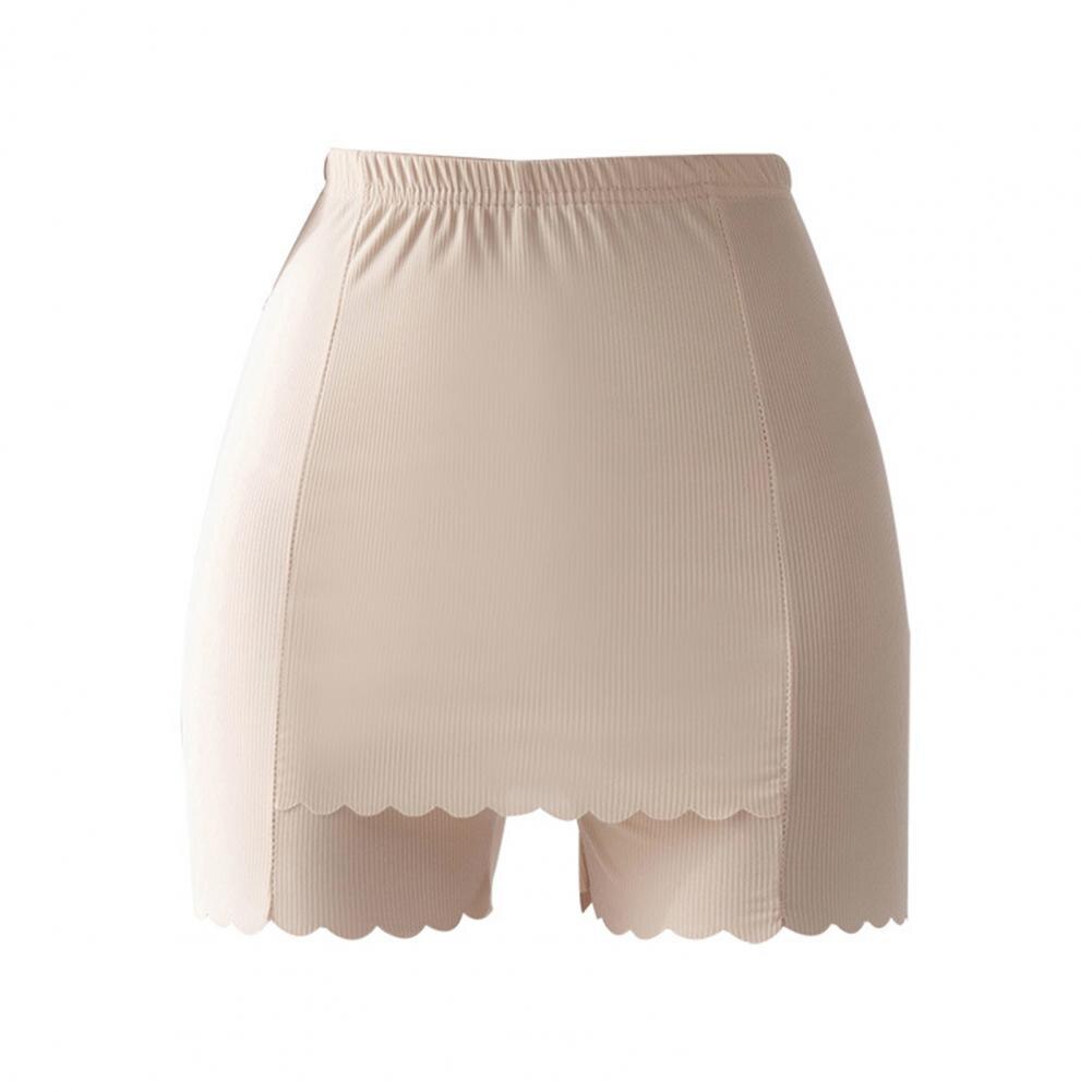 Seamless Shorts Chic Skinny Double-Layer Bottoming Shorts with Crotch Cover Female Clothes Safety Shorts Short Leggings