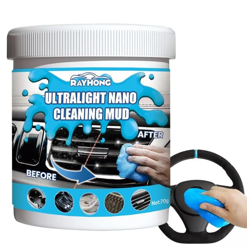 Car Cleaning Gel Car Detailing Putty Universal Dust Cleaner 70g Car Dust Cleaning Gel Auto Detailing Tools Detailing Gel