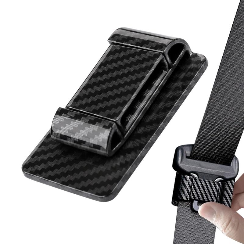 Seatbelt Clips For Cars Kids Car Accessories Carbon Fiber Seat Belt Stopper Seat Belt Accessories Car Seat Belt Adjuster