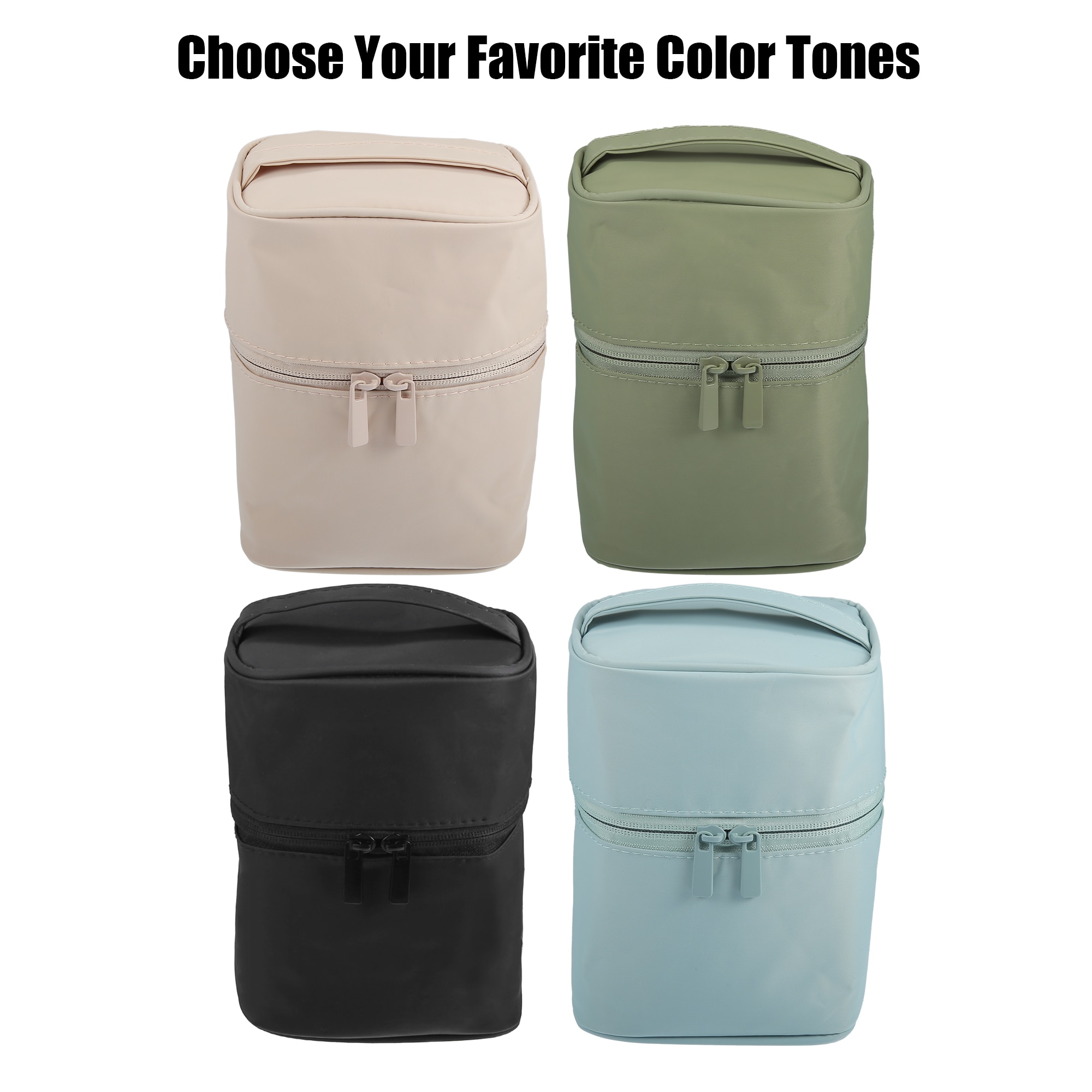 VOCOSTE Nylon Makeup Bag Cosmetic Organizer Beauty Product Case Toiletry Bag Make Up Brushes Holder Storage Parts Accessories