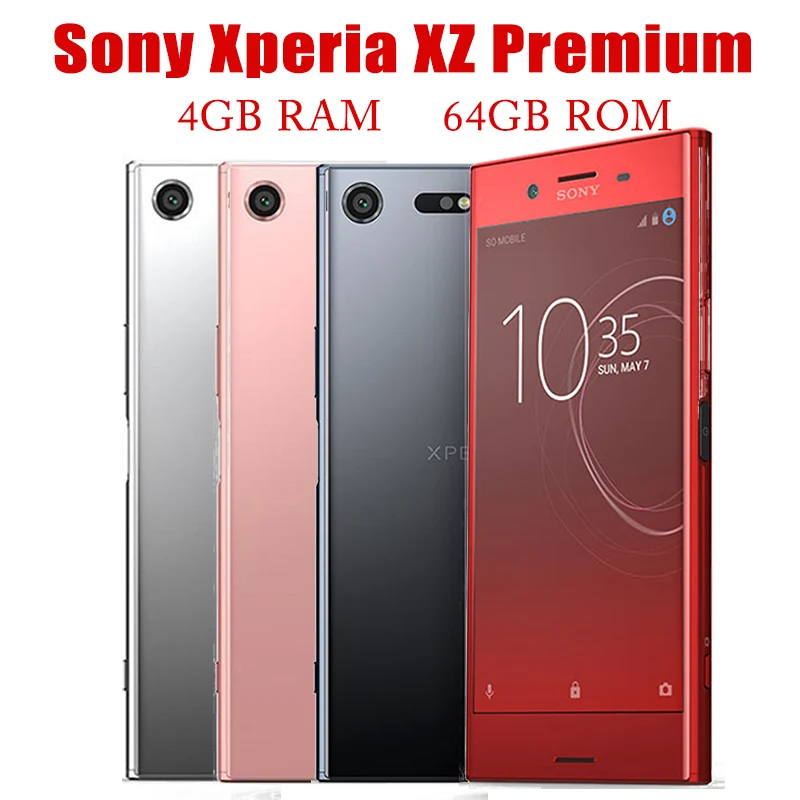 Sony Xperia XZ Premium G8141 G8142 Single/Dual Sim 4G S0-04J Japan Version RAM 4GB ROM 64GB 5.5" Original Unlocked Mobile P