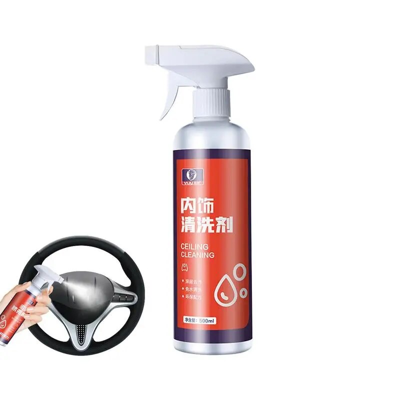 Car Seat Cleaner Interior Carpet Cleaning Sprayer For Leather 500ml Leather Detailing Car Essentials 500ml Car Cleaning Supplies