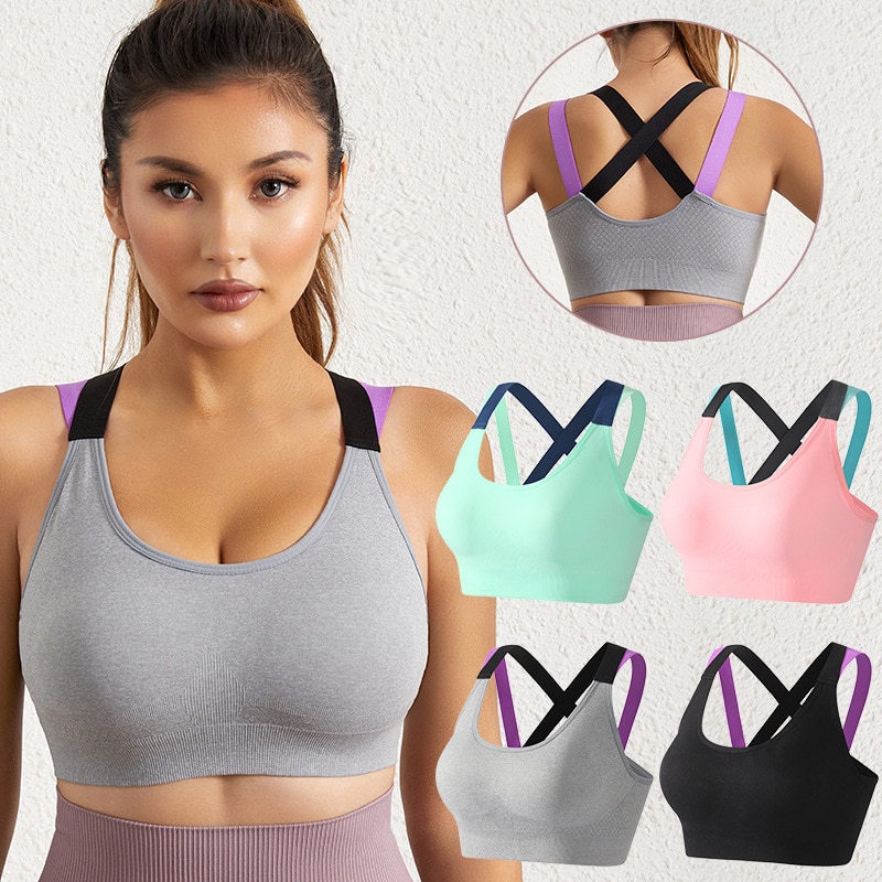 Women's Fitness Vest Can Be Worn Outside No Underwire Anti-sagging Running Bra Cover