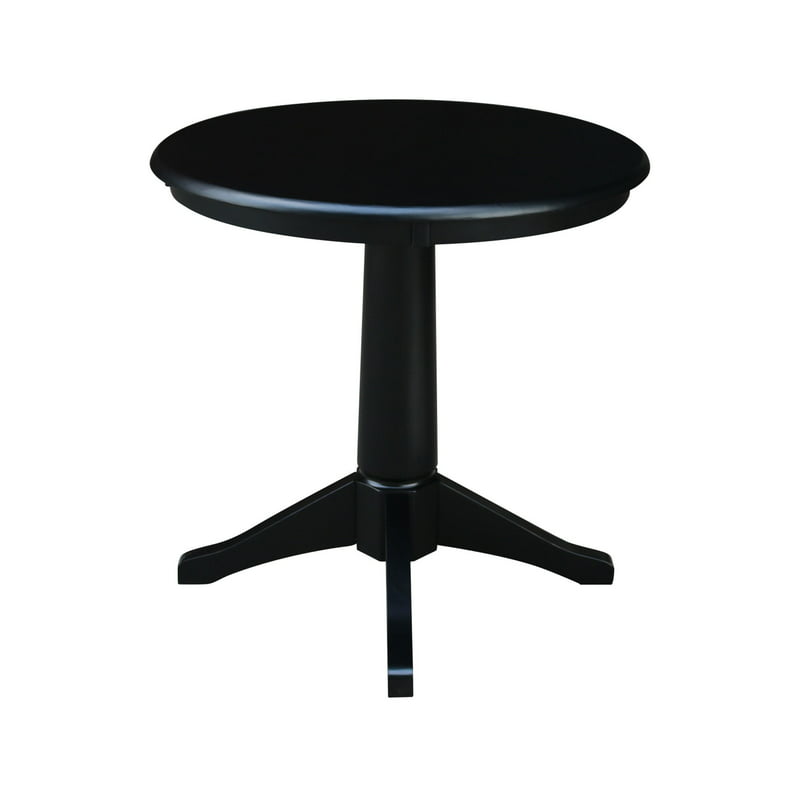 Round Pedestal Dining Table - Black Table top Small coffee table Tea table Mesas Small end table End table for bedroom