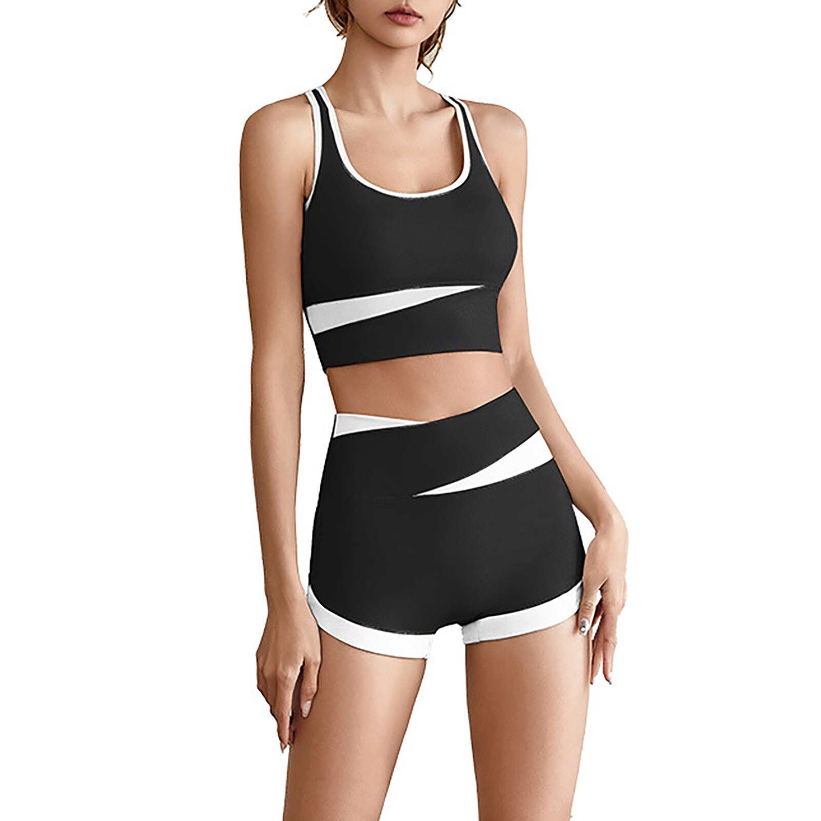2023 New Women Fashion Yoga Set Sport High Waist Tights Shorts Sexy Summer High Waist Hip Lifting Yoga Shorts and Bare Sensation