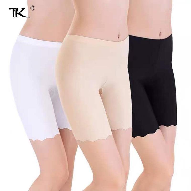 Summer Seamless Safety Short Pants Breathable Women Plus Size Boxers Female Anti Rub Safety Shorts Under Skirt Panties Underwear