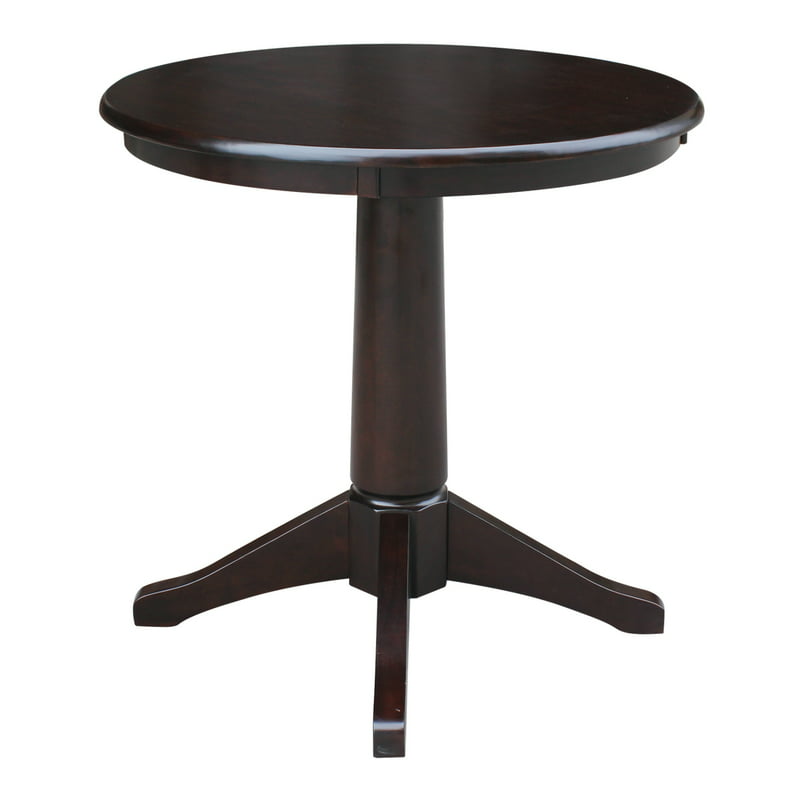 Round Pedestal Dining Table - Mocha Table top Mesas Small coffee table Tea table End table for bedroom Small end table
