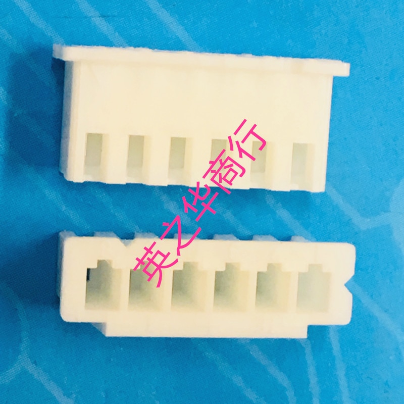 50pcs orginal new XHP-6 2.5mm pitch 6Pin plug-in plastic case
