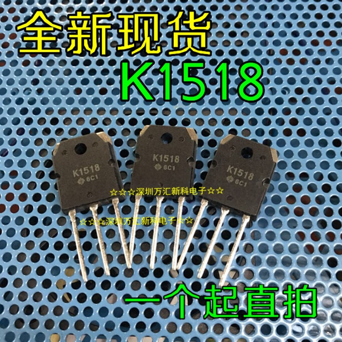 10pcs orginal new K1518 2SK1518 MOS field effect three-pole K1518 TO-3P