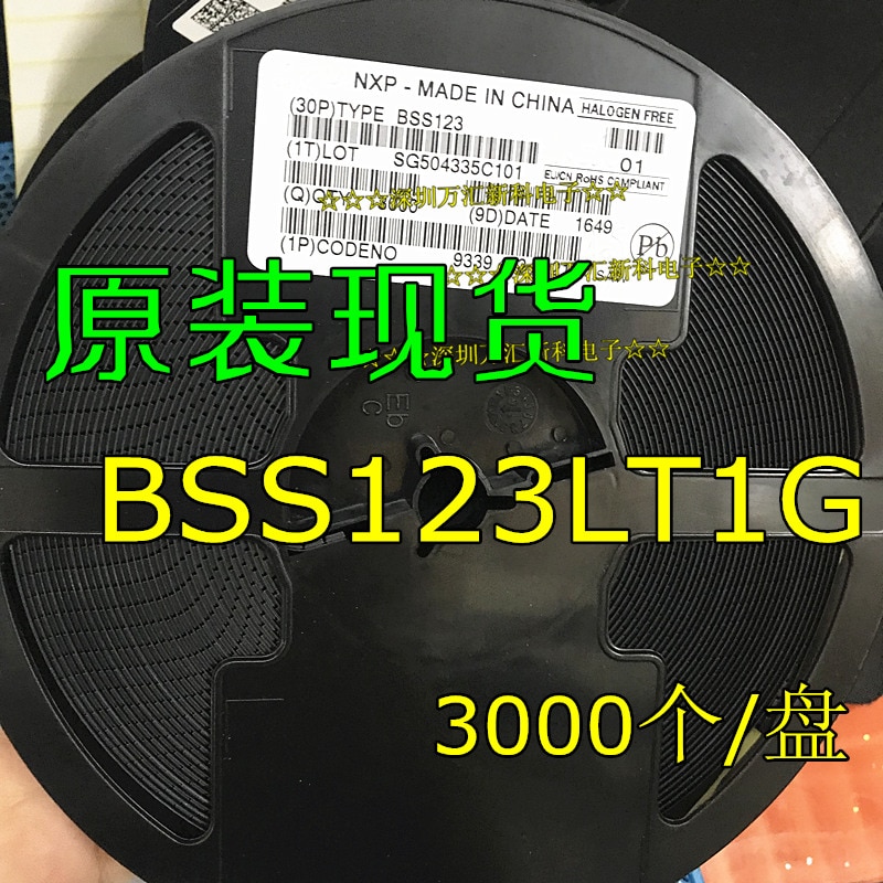 100pcs 100% orginal new BSS123 MOS tube BSS123 printing SAW patch SOT-23